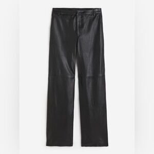 Banana Republic Straight Faux Leather Trousers